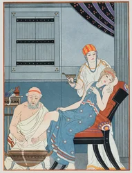 Sangue que deixa, ilustração de "os trabalhos completos de Hippocrates", 1932