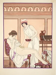 Esponja de banho, ilustração de &39;The Works of Hipócrates&39;, 1934