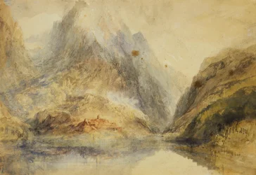 Uma paisagem alpina suíça, c.1843