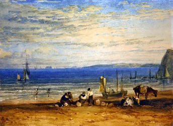 Baía de Babbacombe (aguarela sobre papel)