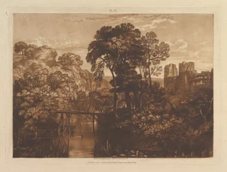 Castelo de Berry Pomeroy Liber Studiorum, parte XII, chapa 58, 1 de janeiro de 1816.