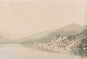 Convento de Villa Giulia, Lago de Como, data desconhecida (aguarela sobre papel)