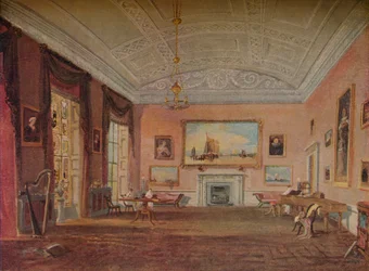 Sala de desenho, Farnley, 1818
