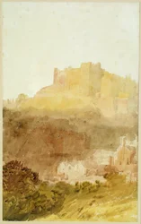 Castelo de Durham (aquarela sobre papel)