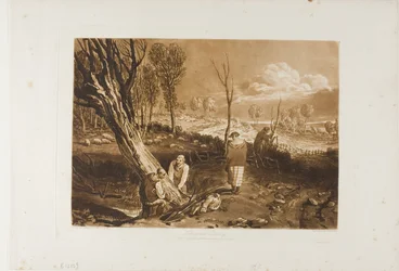Hedging and Ditching, placa 47 do Liber Studiorum