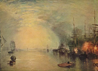 Barqueiros a carregar carvão ao luar, 1835