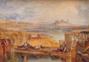 Lancaster, da ponte do aqueduto, c1825