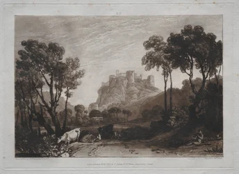 Liber Studiorum: o castelo acima dos prados.