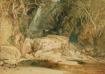 Lonely Dell, Wharfedale, c.1818 (aquarela sobre papel)