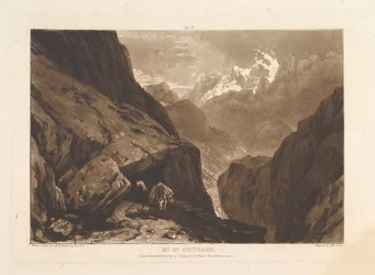 Mt. St. Estudos do Livro de Gothard, Parte 2, placa 9, 20 de fevereiro de 1808.