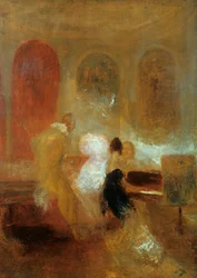 Festa da música, East Cowes Castle, c1835