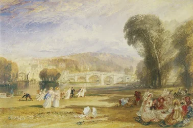 Richmond Hill and Bridge, Surrey, c.1831 (aguarela sobre papel)