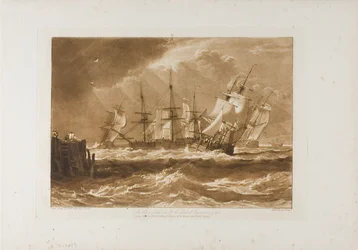 Navios em uma brisa, placa 10 do Liber Studiorum