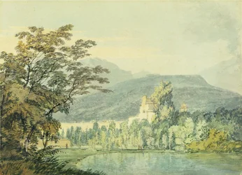 Villa de Sir William Hamilton, c.1795 (wc com lápis sobre papel)