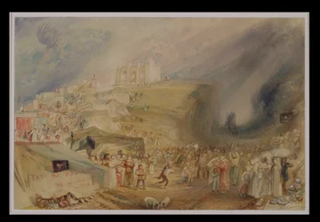 Colina de Santa Catarina, Guildford, Surrey, 1830 (wc e grafite sobre papel)
