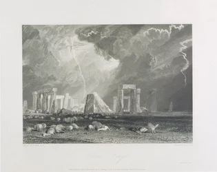 Stone Henge, 1829 (gravura e gravura)