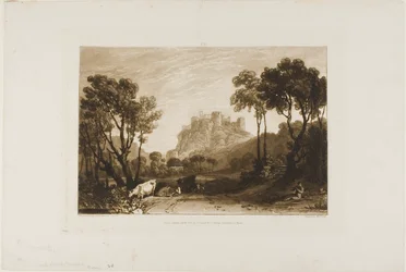 O Castelo Acima dos Prados, placa 8 de Liber Studiorum