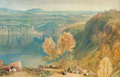 O lago de Nemi, 1909