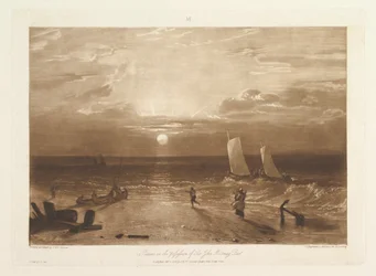 Liber Studiorum da peça do mar de Mildmay, parte VIII, placa 40, 11 de fevereiro de 1812.