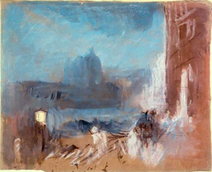 Santa Maria della Salute, Veneza, à noite, 1840