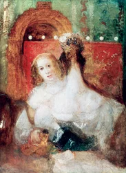 Duas mulheres com uma carta, c1830