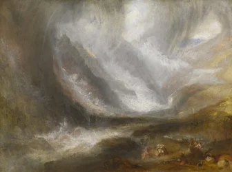 Vale de Aosta: tempestade de neve, avalanche e trovoada, 1836-37