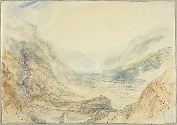 Vista do desfiladeiro de São Gotardo, Suíça