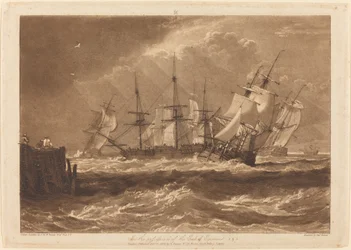 Navios em uma brisa