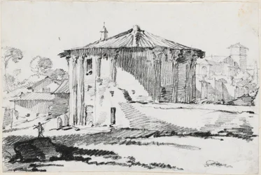 O Templo Redondo na Piazza Bocca della Verità, Roma