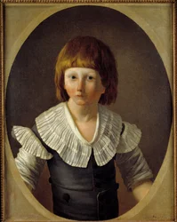 Retrato de Luís XVII (1785-1795) na prisão do templo Pintura de José Maria Vien o jovem (1762-1848) 1793 Sol. 0,6x0,48 m Paris, Musee Carnavalet