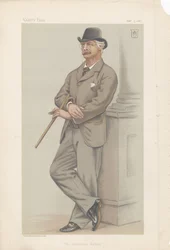 Coutts Lindsay, a Galeria Grosvenor da Vanity Fair 3 de fevereiro de 1883 (cromolitógrafo)