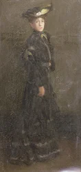 Dama Parisiense (óleo sobre tela)