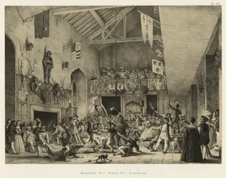 Salão de banquetes, Haddon Hall, Derbyshire