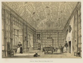 Sala de desenho, Boughton-Malherbe, Kent