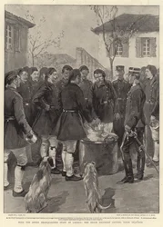 Com o pessoal da sede grega em Larissa, o Regimento Erzon recebendo seu Dejeuner