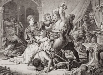 A apreensão de Roger de Mortimer (1287-1330) no castelo de Nottingham