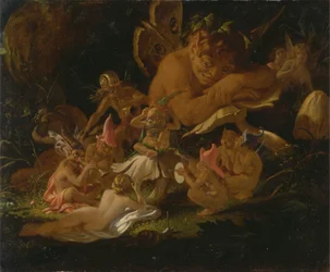 Puck e Fairies, de "A Midsummer Night