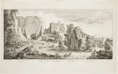 Vista da Fontaine de Vaucluse