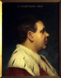 Retrato da Poppy Constant (1841-1904). Pintura de Joseph Paul Blanc (1846-1904)