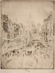 Fleet Street, até St. Pauls, 1896.