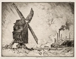 Moinhos velhos e novos, Valenciennes, França