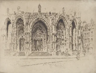 Varanda de San Maclou, Rouen, 1907.