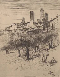 San Gimignano, 1883.