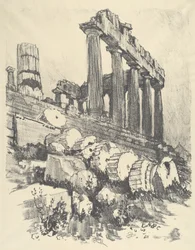 The Fallen Column, Atenas, 1913.