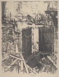 The Guard Gate, Gatun Lock, 1912.