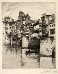 A Ponte Vecchio, 1883.