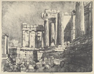 The Propylaea, Atenas, 1913.
