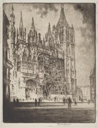 A Frente Oeste, Catedral de Rouen