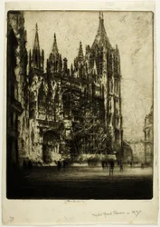A Frente Oeste, Catedral de Rouen