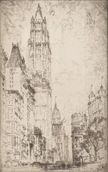 O Edifício Woolworth, 1915.